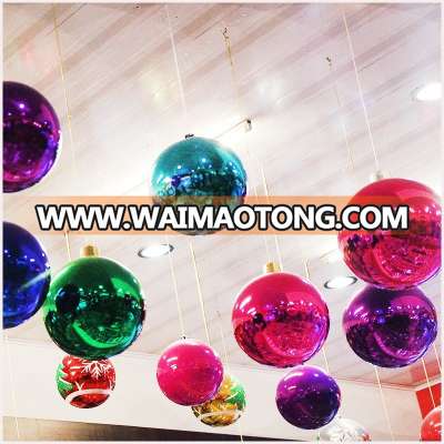 30mm large Christmas Ball Pendant Shatterproof Ball Ornament Set Seasonal Holiday Wedding Party Decorations