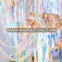 Wholesale Metallic Rainbow Photo Backdrop Foil Fringe Curtains Party Wedding Event Decoration