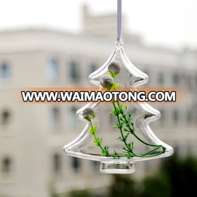 103*47mm acrylic clear plastic christmas tree shape ornament